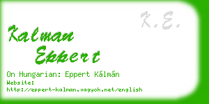 kalman eppert business card